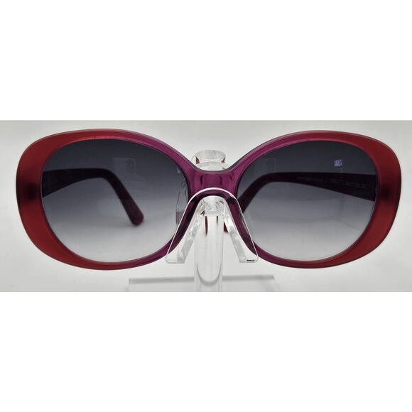 Morgenthal Frederics Brigitte Red Pink Oversized Sunglasses Handmade France E2